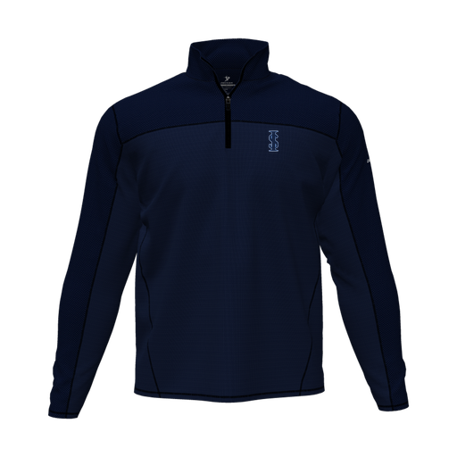 [CUS-DFW-QTRZ-PER-LSL-NVY-AS-LOGO2] Quarter Zip Pullover (Adult S, Navy, Logo 2)