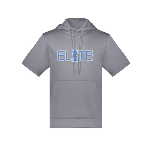 [6871.059.S-LOGO1] Men's Dri Fit Short Sleeve Hoodie (Adult S, Gray, Logo 1)