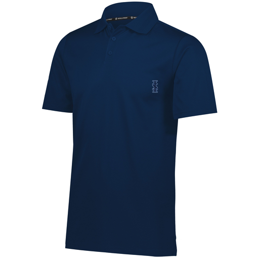 [222568.065.S-LOGO2] Men's Prism Polo (Adult S, Navy, Logo 2)