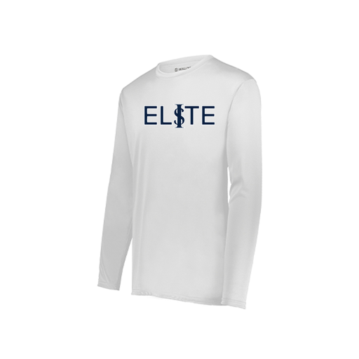 [222823.005.S-LOGO3] Youth LS Smooth Sport Shirt (Youth S, White, Logo 3)