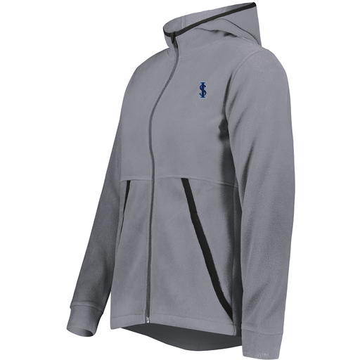 [6860.059.XS-LOGO2] Ladies Chill Full Zip Fleece (Female Adult XS, Gray, Logo 2)