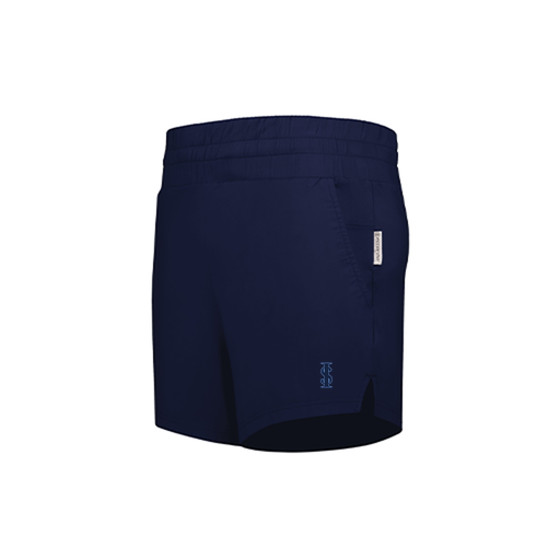 [223704.065.XS-LOGO2] LADIES VENTURA SOFT KNIT SHORTS (Female Adult XS, Navy, Logo 2)